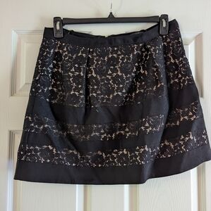 J. Crew black lace skirt